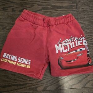 Zara Red Kids Cars Graphic Shorts